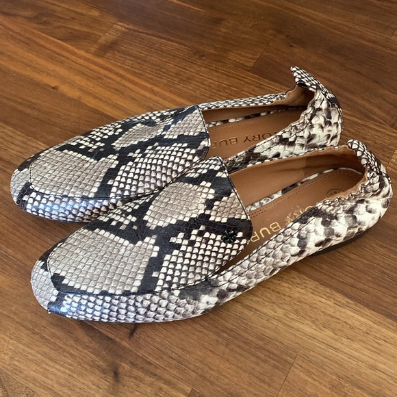 Tory Burch Kira Elastic Heel Snake Python Print Loafers Flats Shoes 8 - Picture 2 of 9